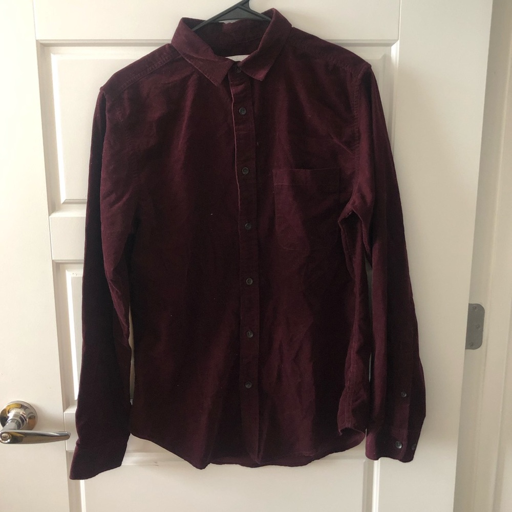 Men’s corduroy button up